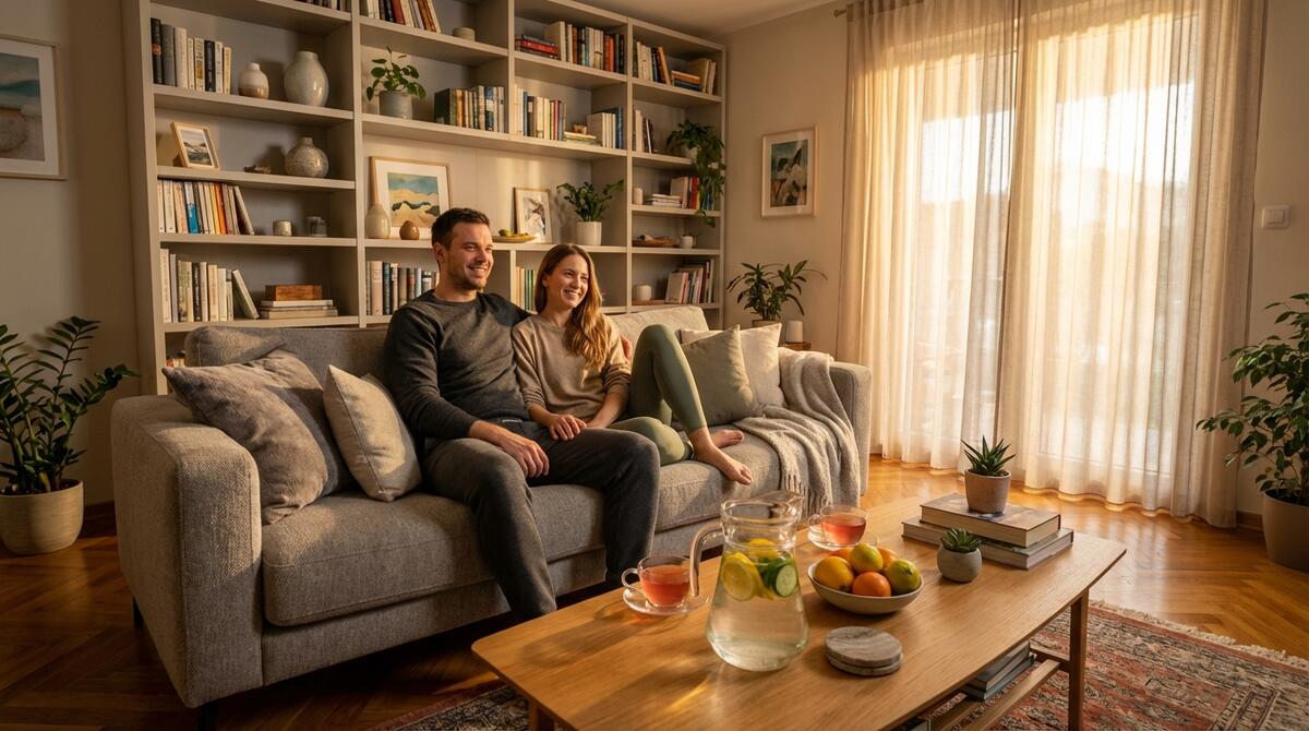 Detoksikacija bubrega - čaša čiste vode s limunom i svježe povrće bogato kalijem i magnezijem na drvenom stolu