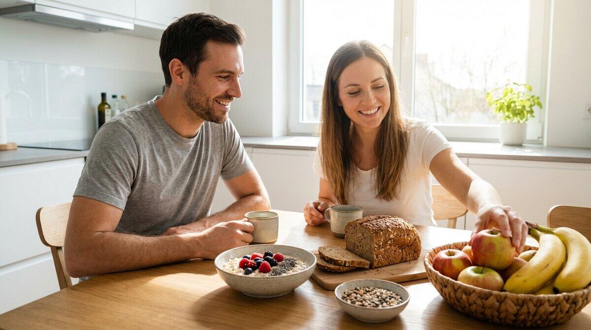 Muskarac priprema smoothie bogat vlaknima